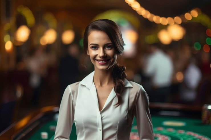 Antarmuka situs desktop royalbet menampilkan menu navigasi utama dan pilihan permainan live dealer